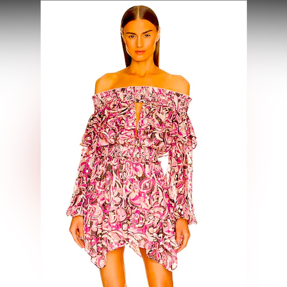 Dundas x Revolve shimmery festival dress